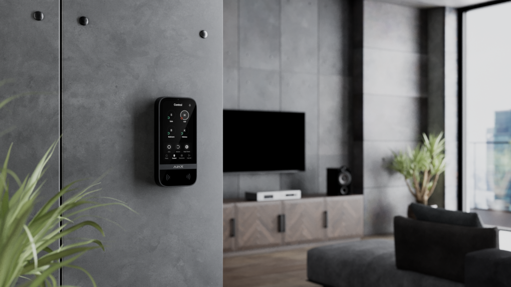 Ajax keypad touchscreen